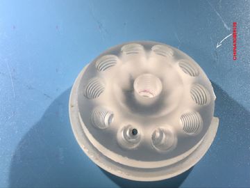 투명한 사파이어 유리제 액체 벨브 나사의 회전 구멍에 의하여 주문을 받아서 만들어지는 모양