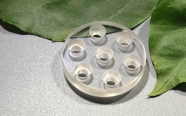 둥근 사파이어 수채 구멍 최고 열 전도도를 가진 유리제 렌즈 회의 부속