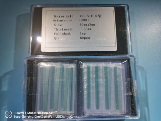 광학 직각기 40x3mmt 6H-N Sic 실리콘 카본 칩