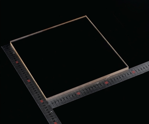 사파이어 윈도우는 기판 Al2O3 크리스탈 써클 라운드 팬 케케묵은 200x200mm에 유리를 끼웁니다