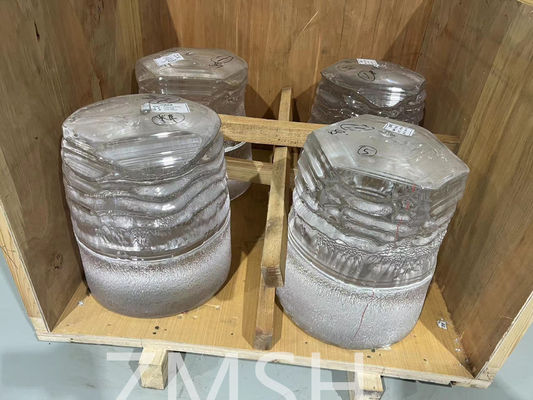 사파이어 Al2O3 인고트 80KG 200KG 400KG KY 성장 방법 사파이어 구성 요소 가공