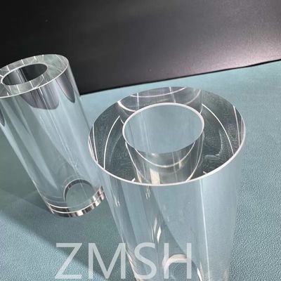 사파이어 튜브 OD50mm ID25.4mm 길이 100mm AL2O3 C축 KY 방법 모스 9.0 사용자 정의