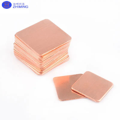 구리 기판 단일 결정 Cu 웨이퍼 5x5x0.5/lmm 10x10x0.5/1mm 20x20x0.5/1mm a=3.607A
