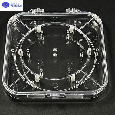 좋은 가격 반도체 보호용 조정 가능한 웨이퍼 박스 투명한 PC 웨이퍼 캐리어 온라인으로