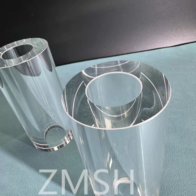 사파이어 튜브 OD50mm ID25.4mm 길이 100mm AL2O3 C축 KY 방법 모스 9.0 사용자 정의