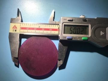 좋은 가격 50X2.5mmt 레이저 사파이어 결정 Cr3+Doped 루비 크롬 Al2O3 수정같은 기질 루비 웨이퍼 온라인으로