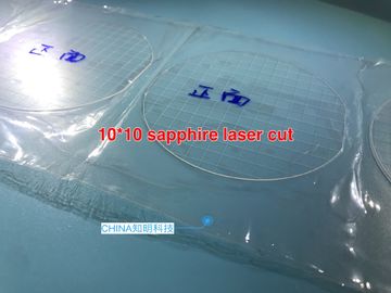 좋은 가격 10x10/7x7mm 과학적인 실험실 장비 사파이어 유리제 레이저 절단 사진기 방어적인 렌즈 온라인으로
